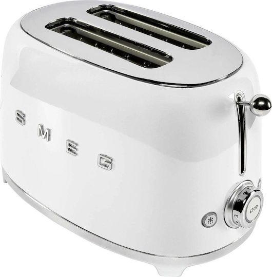 Smeg Φρυγανιέρα 2 Θέσεων 950W Λευκή