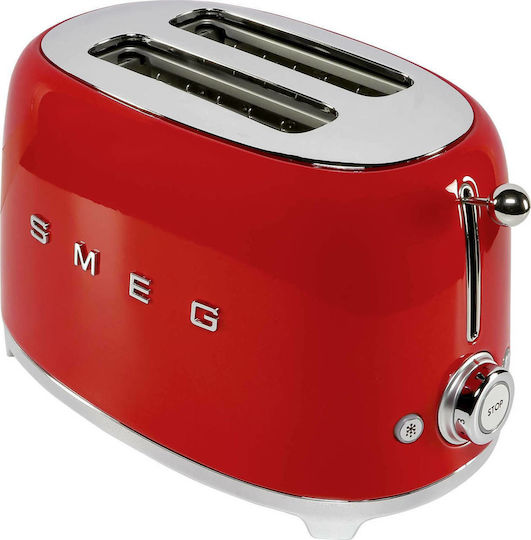 Smeg Toaster 2 Slots 950W Red