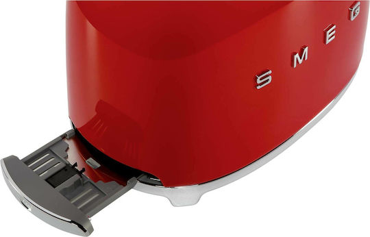 Smeg Toaster 2 Slots 950W Red