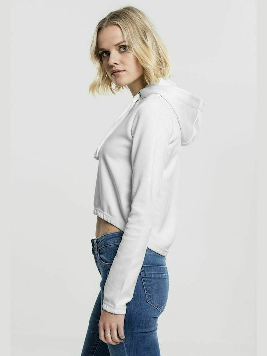 TB1717 Gekürzt Damen Sweatshirt Kapuzen Weiß