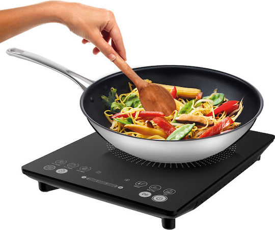 Tefal Επιτραπέζια Εστία Επαγωγική Μονή Μαύρη