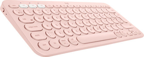 Logitech K380 Wireless Bluetooth Keyboard Only English US Pink