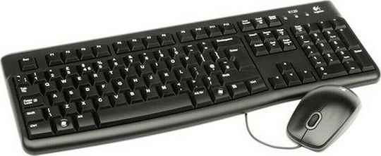 Logitech Desktop MK120 Σετ Πληκτρολόγιο & Ποντίκι Ελληνικό