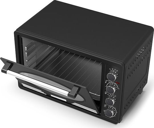 Turbotronic Ηλεκτρικό Φουρνάκι 45lt Χωρίς Εστίες Μαύρο Μαύρο
