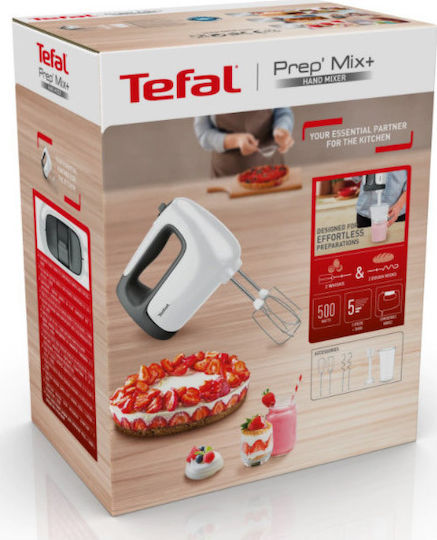 Tefal Prep'Mix Mixer Manual 500W Alb