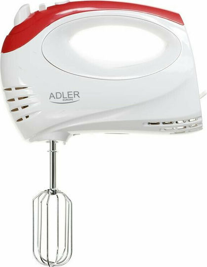 Adler AD-4212 AD 4212 Mixer Handmixer 300W Rot