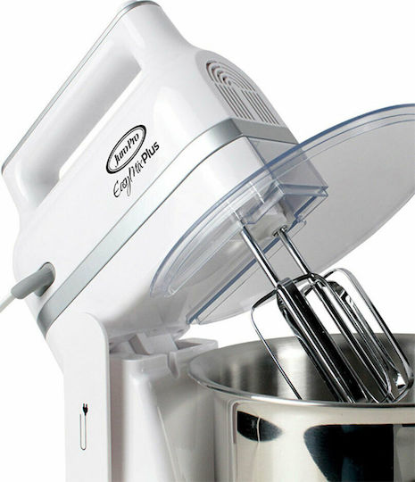 Juro-Pro Easy Mix Plus Μίξερ με Inox Κάδο 3.5lt Λευκό 400W