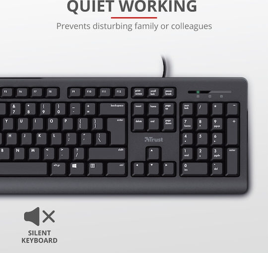 Trust TK-150 Doar tastatura Engleză US