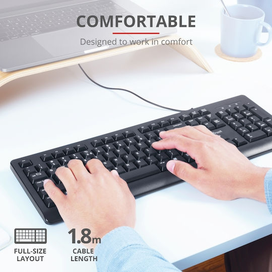 Trust TK-150 Doar tastatura Engleză US