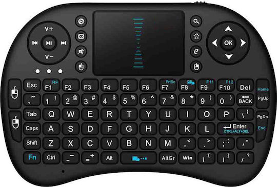 Wireless QWERTY Keyboard Tastatur mit Touchpad Englisch US
