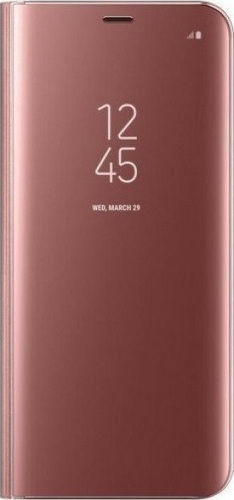 Hurtel Clear View Book Πλαστικό Ροζ Χρυσό (Galaxy S10)