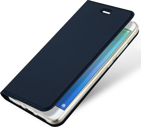 Dux Ducis Skin Pro Buchen Sie Synthetisches Leder Marineblau (Galaxy S10)