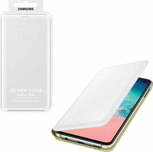 Samsung Led View Cover Книга Пластмаса Бял (Galaxy S10e)