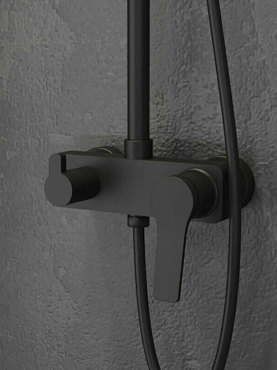 Karag Andare Shower Column Without Battery 136cm Black