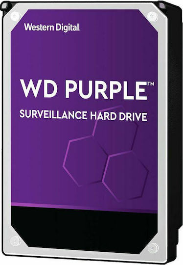 Western Digital Purple 2TB HDD Σκληρός Δίσκος 3.5" SATA III 5400rpm με 64MB Cache για Καταγραφικό WD20PURZ