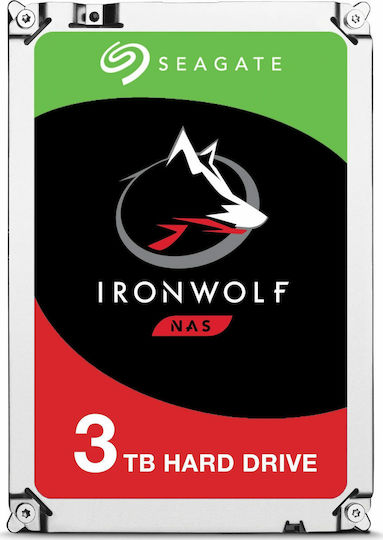 Seagate IronWolf 3TB HDD Hard Drive 3.5" SATA III 5900rpm with 64MB Cache for NAS ST3000VN007