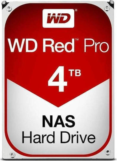Western Digital Red 4TB HDD Hard Drive 3.5" SATA III 5400rpm with 256MB Cache for NAS WD40EFAX