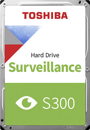 Toshiba S300 Surveillance 1TB HDD Hard Drive 3.5" SATA III 5400rpm with 256MB Cache for Recorder HDWV110UZSVA