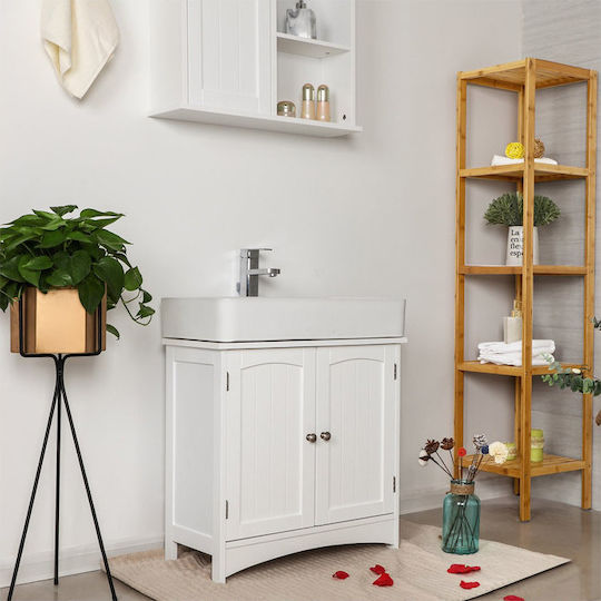 Songmics Πάγκος χωρίς Νιπτήρα Μ60xΒ30xΥ60cm Λευκός
