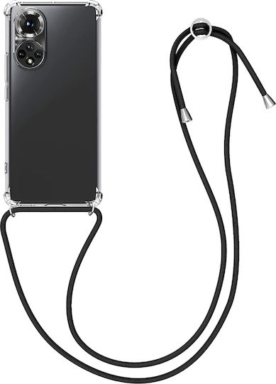 KWmobile Back Cover Silicone with Strap Transparent / Black (Huawei Nova 9 / Honor 50)