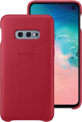 Samsung Umschlag Rückseite Leder Rot (Galaxy S10e) EF-VG970LREGWW