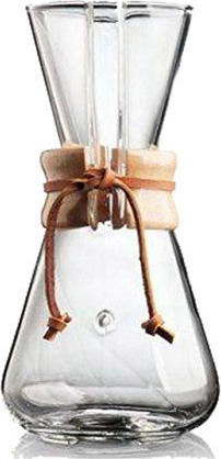 Chemex Three Cup Classic Pour Over Set Γυάλινο Διάφανο