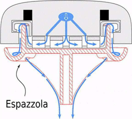Espazzola Perie de curățare 56-58mm Negru