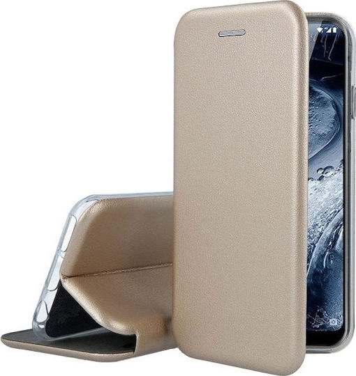 Forcell Book Synthetic Leather Gold (Galaxy S10)