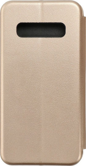 Forcell Book Synthetic Leather Gold (Galaxy S10)