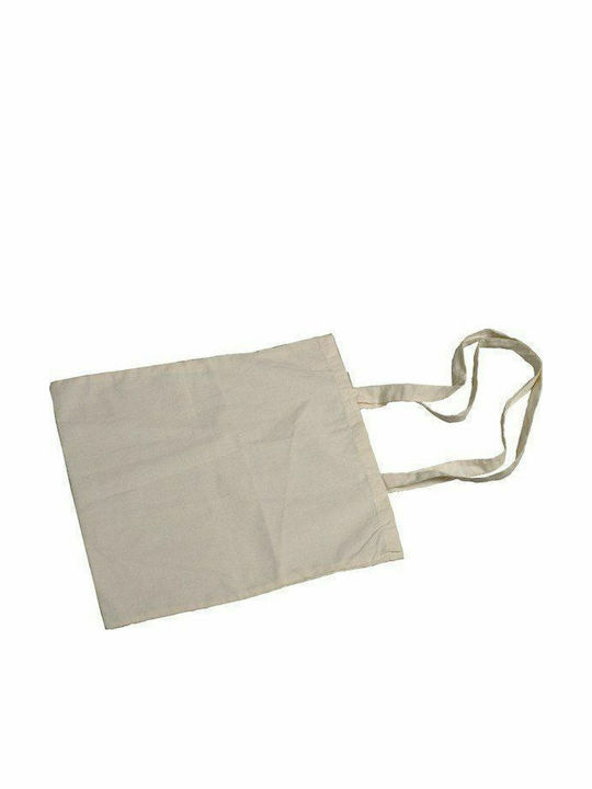 About Basics Cotton Shopping Bag In Beige Color