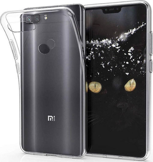 Задна корица Силикон 0.3мм Прозрачен (Xiaomi Mi 8 Lite)