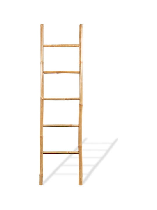 vidaXL Σκάλα Μπάνιου 5 Θέσεων Δαπέδου ​40x150cm Καφέ