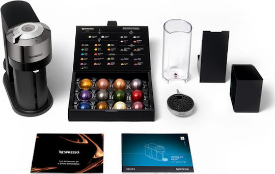 Krups Next Pod Coffee Machine Vertuo Deluxe Chrome