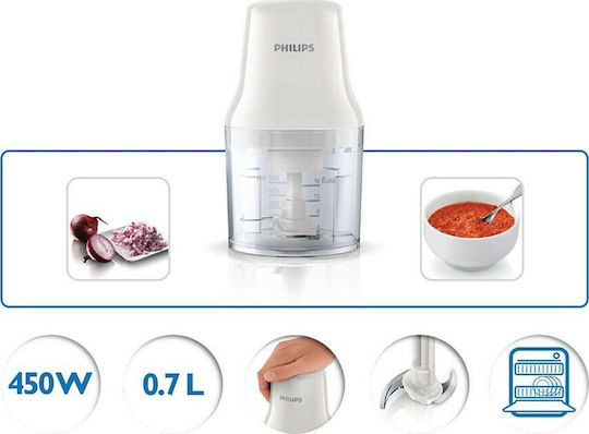 Philips Multi Chopper 450W with 700ml Bowl White