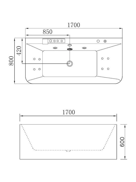 Karag Fani Вана Акрил с хидромасаж 170x80см