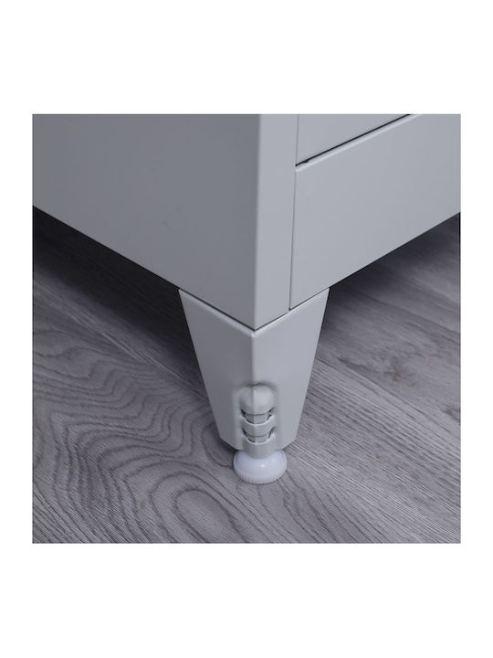 Шкаф Метален с 3 шкафчета 38x45x180бр