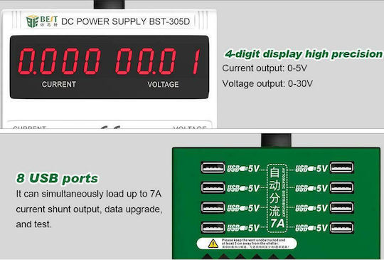 Best Laboratory Power Supply with 1 Channel 30V 5A BST-305D
