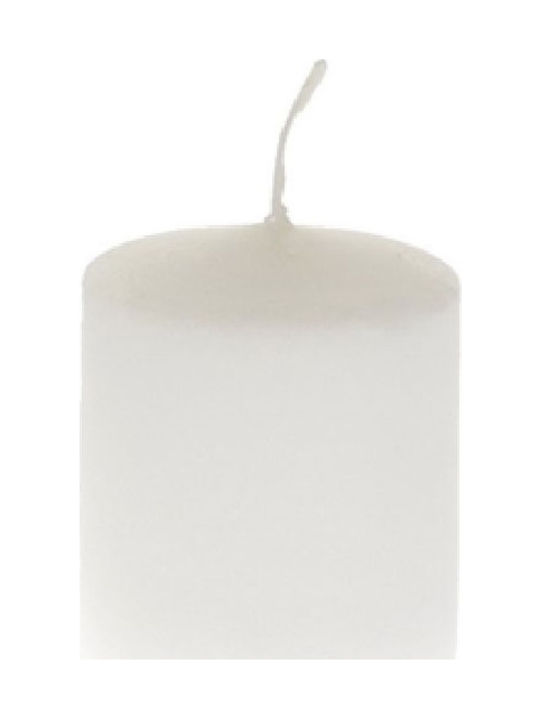 Iliadis Decorative Candle White 96gr 1pcs