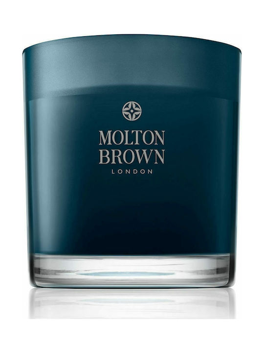 Molton Brown Aromatisch Kerze Russian Leather in Gefäß Weiß 480gr