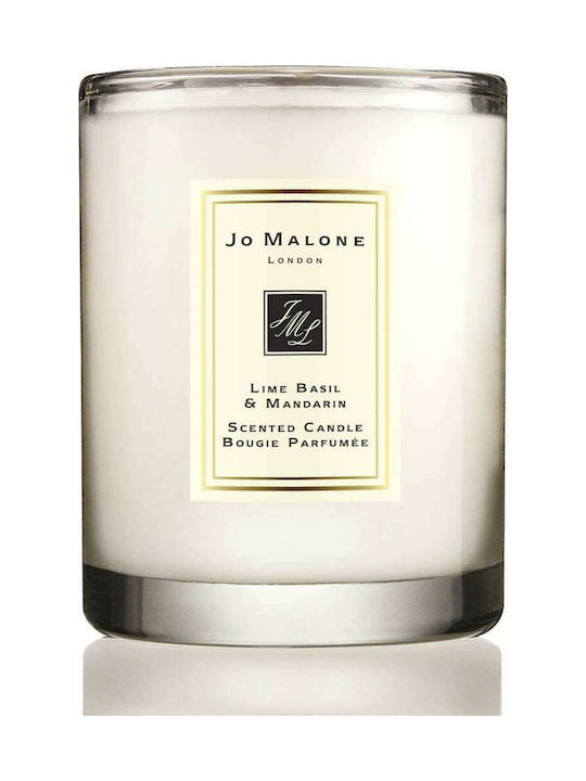 Jo Malone Scented Candle Jar with Scent Lime Basil & Mandarin White 60gr 1pcs