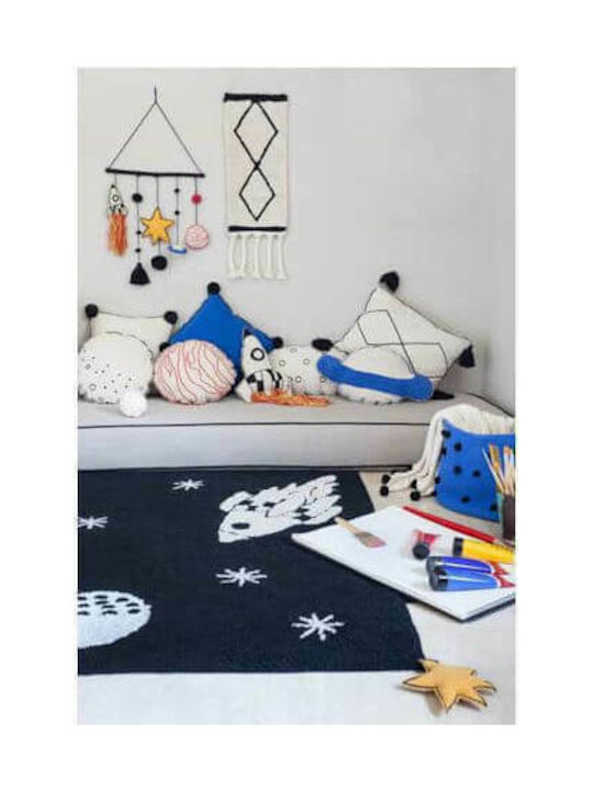 Lorena Canals Handmade Kids Cotton Rug Universe Stars 140x200cm