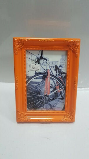 Inart Fotorahmen Orange Hölzernes 10x15
