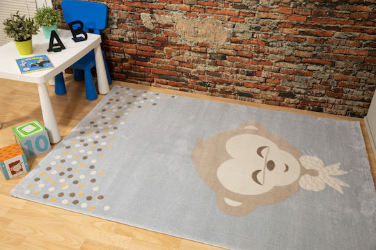 Ezzo 8612 Kids Rug Albastru deschis 160x230cm Thickness 12mm