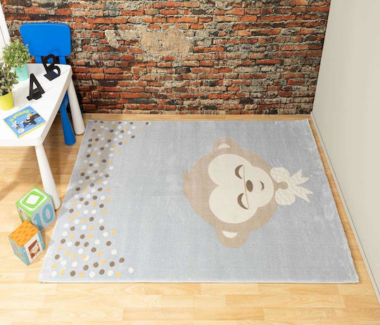Ezzo 8612 Kinder Teppich Hellblau 160x230cm Dicke 12mm