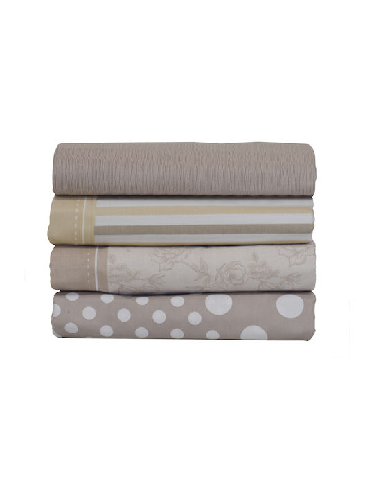 Anna Riska Mix & Match Print Cuvertură Extra-dublu 56 Bej 220x240cm
