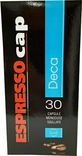 Espressocap Capsules Espresso Deca Decaffeine Compatible with Machine Espressocap 30caps,tobolek