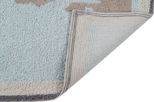 Lorena Canals Handmade Kids Cotton Rug Vintage Map 140x200cm Lorena Canals Handmade Kids Cotton Rug Vintage Map 140x200cm