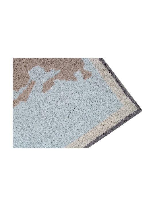 Lorena Canals Handmade Kids Cotton Rug Vintage Map 140x200cm