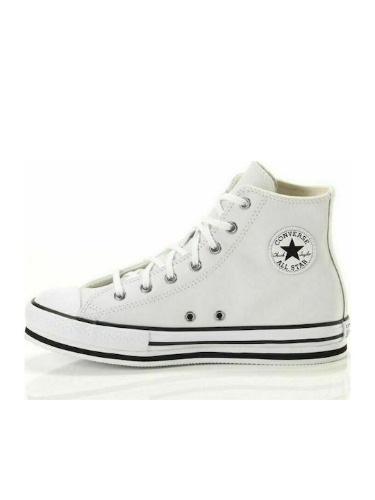 Converse Chuck Taylor All Star Flatforms Stiefel Weiß