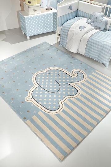 Saint Clair Africa Детско килимче Светлосин 115x175см